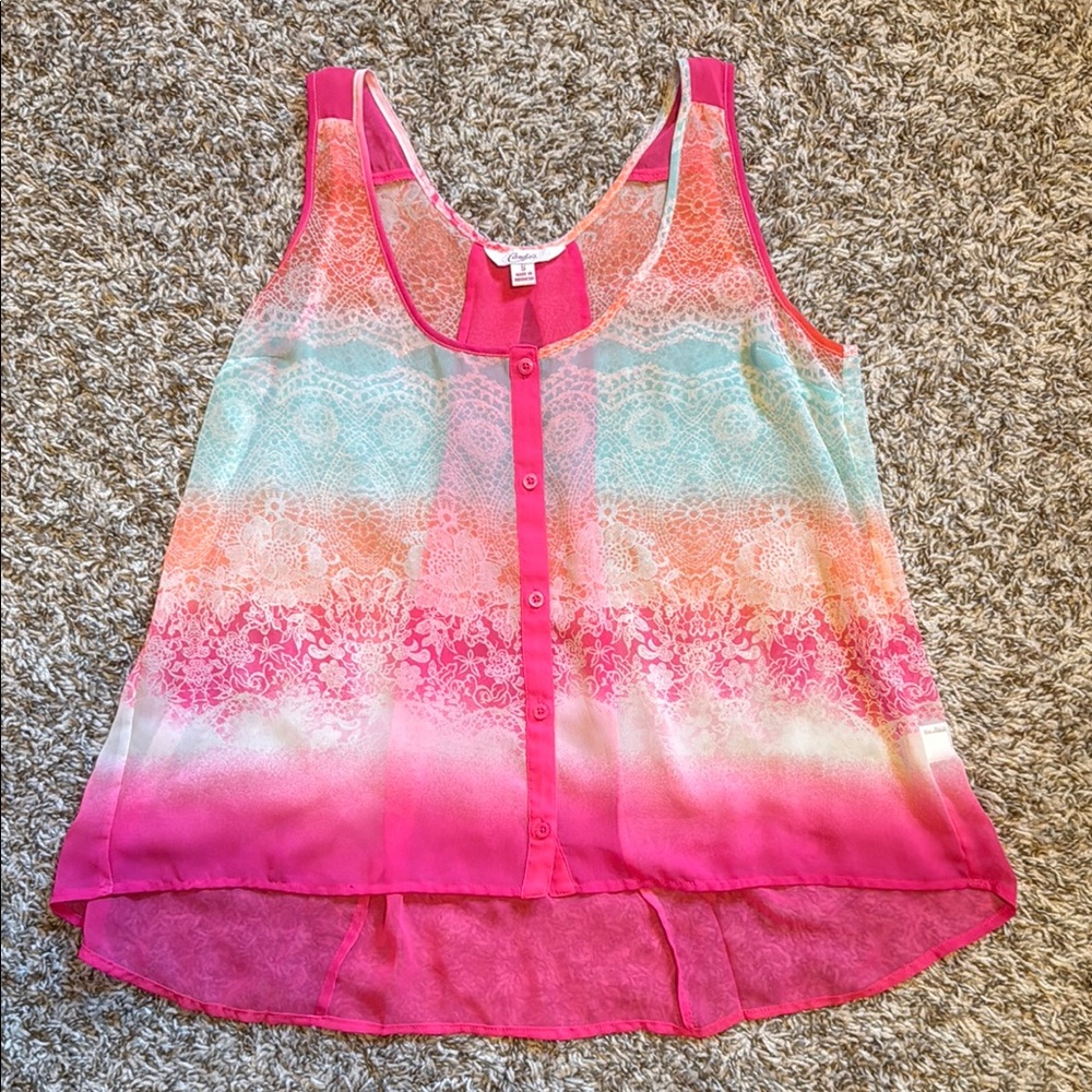 Multi-Color Sleeveless Tank